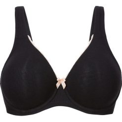 Biustonosz bezszwowy z modalu bonprix czarny. Biustonosze marki bonprix. Za 44.99 zł.