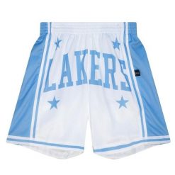 Szorty Los Angeles Lakers NBA Blown Out Fashion. Białe szorty Mitchell & Ness, bez wzorów, sportowe. Za 335.50 zł.