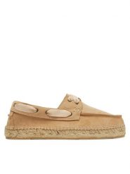 Manebi Espadryle K 1.1 KW Beżowy. Brązowe espadryle Manebi, bez wzorów, ze skóry, bez obcasa. Za 579.99 zł.