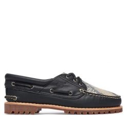 Półbuty Timberland. Czarne półbuty wsuwane Timberland, bez wzorów, bez obcasa, na płaskiej podeszwie. Za 899.99 zł.