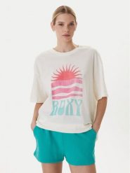 Roxy T-Shirt Hangloose Poster ERJZT06090 Biały Loose Fit. Białe t-shirty Roxy, m, bez wzorów, z bawełny, bez kołnierzyka, bez ramiączek. Za 129.99 zł.