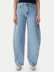 Tommy Jeans Jeansy Ella DW0DW23102 Niebieski Barrel Fit. Niebieskie jeansy Tommy Jeans, bez wzorów, z bawełny. Za 409.99 zł.
