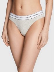 Guess Stringi Carrie O97E04 KBBU1 Szary. Szare stringi Guess, z aplikacjami, z bawełny. Za 59.99 zł.