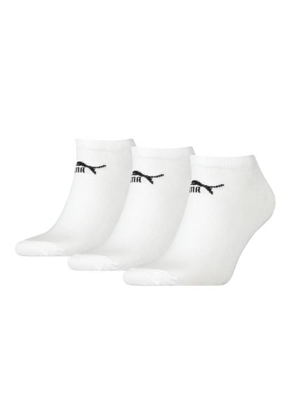 PUMA Skarpety Stopki 3-Pack 94710906. Białe skarpetki Puma, bez wzorów, z bawełny. Za 36.99 zł.