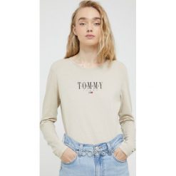 Tommy Jeans koszula z domieszką lnu damska kolor zielony relaxed z kołnierzykiem klasycznym. Zielone koszule Tommy Jeans, s, bez wzorów, z jeansu, klasyczne, bez kołnierzyka, bez ramiączek. W wyprzedaży za 174.99 zł.