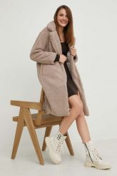 Answear Lab płaszcz damski kolor brązowy przejściowy. Brązowe płaszcze Answear Lab, l, bez wzorów, klasyczne, bez kaptura. Za 549.99 zł.