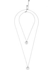 Liebeskind Naszyjnik z zawieszkami - dł. 45 cm rozmiar: onesize. Szare naszyjniki Liebeskind, z materiału, ze stali. Za 140.86 zł.