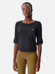 Rinascimento Bluzka CFC0122605003 Czarny Regular Fit. Czarne bluzki Rinascimento, xl, bez wzorów, z syntetyku, bez kołnierzyka, bez ramiączek. Za 219.99 zł.