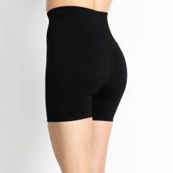 Spodenki sportowe damskie Xtreme Sportswear. Czarne szorty sportowe XTREME SOCKSWEAR, bez wzorów, z elastanu, na fitness i siłownię. Za 133.99 zł.