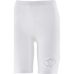 Krótkie legginsy bonprix biały. Legginsy marki bonprix. Za 29.99 zł.