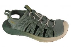 Sandały damskie, Whisper Lite. Szare sandały Keen, bez wzorów, z materiału, sportowe, bez obcasa, bez zapięcia. Za 449.99 zł.