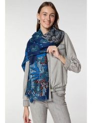 Lucky Bees Szal w kolorze granatowym - 180 x 85 cm rozmiar: onesize. Niebieskie szaliki i kominy Lucky Bees, bez wzorów, z bawełny. Za 117.45 zł.