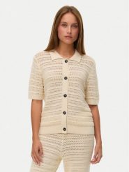 Vero Moda Kardigan Hayley 10340130 Beżowy Regular Fit. Brązowe swetry Vero Moda, xl, bez wzorów, z bawełny, bez ramiączek. Za 159.99 zł.