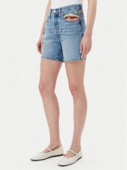Levi's® Szorty jeansowe 501® 85833-0078 Błękitny Regular Fit. Niebieskie szorty bez wzorów, z bawełny. Za 279.99 zł.