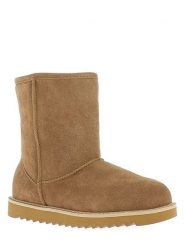 Gooce Skórzane kozaki zimowe "Logan" w kolorze jasnobrązowym rozmiar: 40. Brązowe kozaki Gooce, na zimę, bez wzorów, ze skóry, eleganckie, bez obcasa, bez zapięcia. Za 217.99 zł.