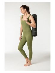 Super.natural Kombinezon funkcyjny "Liquid Flow" w kolorze khaki rozmiar: XS. Brązowe kombinezony super.natural, xs, bez wzorów, z materiału, bez kołnierzyka, bez ramiączek. Za 252.99 zł.