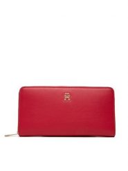 Tommy Hilfiger Portfel Th Icon Lrg Za AW0AW17744 Czerwony. Czerwone portfele Tommy Hilfiger, bez wzorów, ze skóry. Za 249.99 zł.