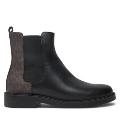 Sztyblety MICHAEL Michael Kors. Czarne botki MICHAEL Michael Kors, bez wzorów, bez obcasa, na płaskiej podeszwie, bez zapięcia. Za 429.99 zł.
