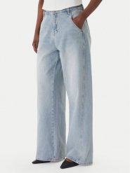 Eleh Jeansy EL103 Błękitny Wide Leg. Niebieskie jeansy Eleh, bez wzorów, z bawełny. Za 512.99 zł.