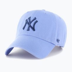 Czapka z daszkiem 47 Brand MLB New York Yankees CLEAN UP. Niebieskie czapki z daszkiem 47 Brand, bez wzorów, sportowe. Za 94.99 zł.