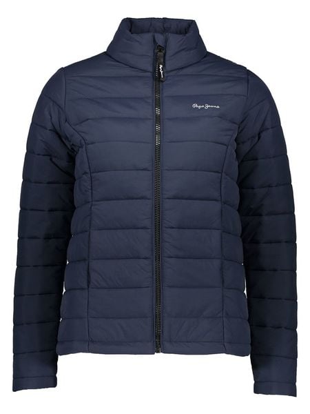 Pepe Jeans Kurtka pikowana w kolorze granatowym rozmiar: L. Niebieskie kurtki Pepe Jeans, l, bez wzorów, z jeansu, bez kaptura. Za 202.50 zł.