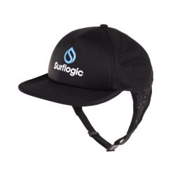 Czapka surfingowa Surflogic Trucker. Czarne czapki z daszkiem SURFLOGIC, bez wzorów, z materiału. Za 177.80 zł.