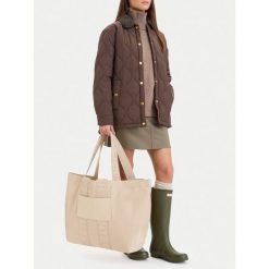 Torebka Hunter. Brązowe shopper bag Hunter, bez wzorów, bez dodatków. Za 219.99 zł.