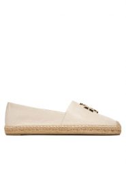 Tory Burch Espadryle Eleanor 161758 Kremowy. Białe espadryle Tory Burch, bez wzorów, ze skóry, bez obcasa. Za 1,439.00 zł.