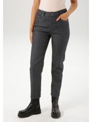Aniston Dżinsy - Slim fit - w kolorze antracytowym rozmiar: 38. Czarne jeansy Aniston, bez wzorów, klasyczne. Za 122.96 zł.