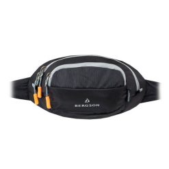 Saszetka na pas nerka BERGSON Delta Plus blk. Czarne nerki i saszetki Bergson, bez wzorów, z materiału, sportowe, bez dodatków. Za 71.99 zł.