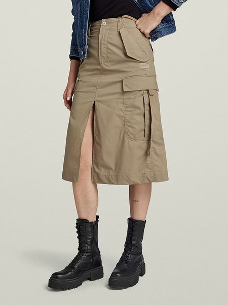 G-Star Spódnica w kolorze beżowym rozmiar: W29. Brązowe spódnice G-Star, s, bez wzorów, z materiału, retro, midi. Za 183.59 zł.