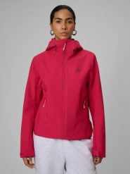 4F Kurtka przejściowa membrana 5000 damska - różowa S. Czerwone kurtki 4f, na jesień, l, bez wzorów, bez kaptura. Za 299.99 zł.