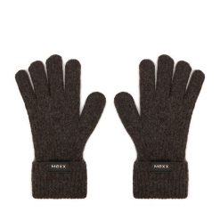 Rękawiczki MEXX. Brązowe rękawiczki Mexx, bez wzorów, z dzianiny. Za 49.99 zł.