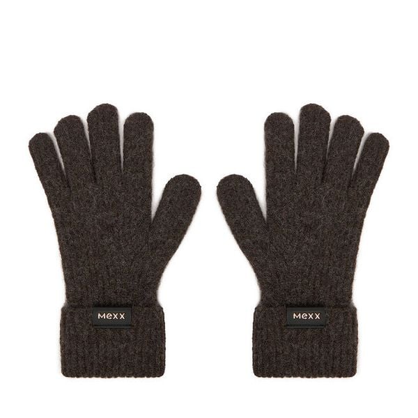 Rękawiczki MEXX. Brązowe rękawiczki Mexx, bez wzorów, z dzianiny. Za 49.99 zł.