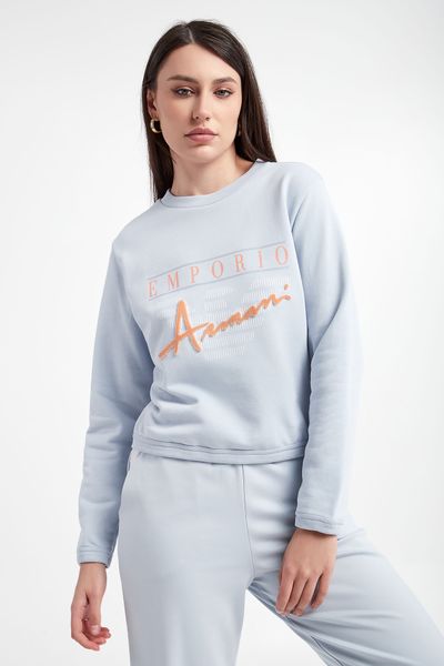 Bluza damska EMPORIO ARMANI. Bluzy Emporio Armani, s, bez wzorów, bez ramiączek, bez kaptura. W wyprzedaży za 736.02 zł.