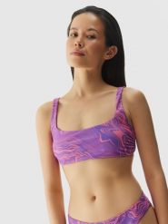 4F Góra od bikini damska - multikolor XXL. Czerwone bikini 4f, bez wzorów, z elastanu, wakacyjne. W wyprzedaży za 39.99 zł.