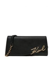 KARL LAGERFELD Torebka A1W32068 Czarny. Czarne kopertówki KARL LAGERFELD, bez wzorów, ze skóry, wizytowe, bez dodatków. Za 609.99 zł.