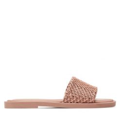 Klapki Tamaris. Czerwone klapki Tamaris, bez wzorów, bez obcasa, bez zapięcia. Za 219.99 zł.