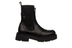 Botki Bayla-161 188 1302 01 01 Black 161632, Czarny, Skóra naturalna - 37. Czarne botki Bayla, bez wzorów, z gumy, eleganckie, z okrągłym noskiem, za kostkę, bez obcasa, bez zapięcia. W wyprzedaży za 299.00 zł.