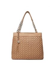 Nine West Torebka CEO-DAKOTA-II-LDA8007 Beżowy. Brązowe torebki klasyczne Nine West, bez wzorów, z materiału, bez dodatków. Za 299.99 zł.