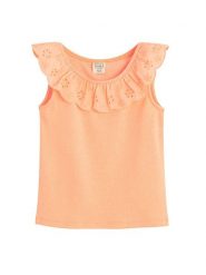 COOL CLUB Top w kolorze pomarańczowym rozmiar: 92. Pomarańczowe topy COOL CLUB, bez wzorów, z bawełny, bez kołnierzyka, bez ramiączek. Za 31.95 zł.