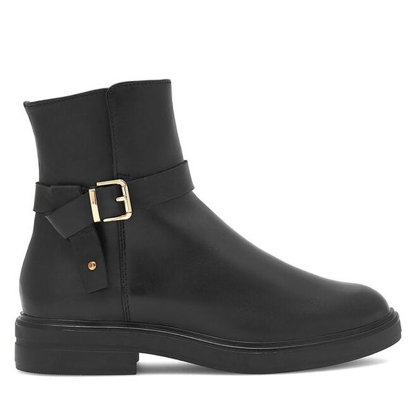 Botki Sergio Bardi. Czarne botki Sergio Bardi, bez wzorów, bez obcasa, na płaskiej podeszwie, bez zapięcia. Za 179.99 zł.