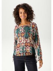 Aniston Bluzka w kolorze beżowo-morskim rozmiar: 40. Brązowe bluzki Aniston, bez wzorów, bez kołnierzyka, bez ramiączek. Za 56.99 zł.