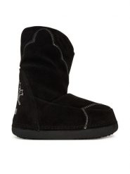 Inuikii Śniegowce Cowboy Emboidery 1002.024.0031 Czarny. Czarne botki Inuikii, bez wzorów, ze skóry, bez obcasa, na koturnie, bez zapięcia. Za 1,569.00 zł.