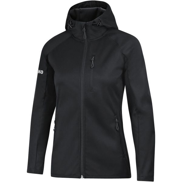 Kurtka Jako femme softshell light. Szare kurtki JAKO, m, bez wzorów, z elastanu, z kapturem, trekkingowe. Za 431.75 zł.