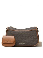 MICHAEL Michael Kors Torebka Jet Set 32S3GJ6C8B Brązowy. Brązowe listonoszki MICHAEL Michael Kors, bez wzorów, ze skóry, bez dodatków. Za 699.99 zł.