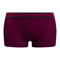 Bokserki termoaktywne damskie Brubeck Active Wool. Fioletowe bokserki damskie Brubeck, bez wzorów, z elastanu. Za 59.99 zł.