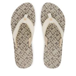 Japonki Tommy Hilfiger. Białe japonki Tommy Hilfiger, bez wzorów. Za 189.99 zł.
