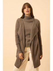 Just Cashmere Kaszmirowy kardigan "Brooke" w kolorze brązowym rozmiar: M. Brązowe swetry Just Cashmere, m, bez wzorów, z kaszmiru, bez ramiączek. Za 430.76 zł.