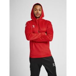 Bluza do piłki ręcznej dla dorosłych Hummel hml CORE XK poly z kapturem. Niebieskie bluzy Hummel, m, bez wzorów, sportowe, bez ramiączek, z kapturem. W wyprzedaży za 174.70 zł.